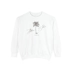 Belleair Shore Chill Vibes Sweatshirt - Unisex Garment-Dyed Style, Perfect for Lounging