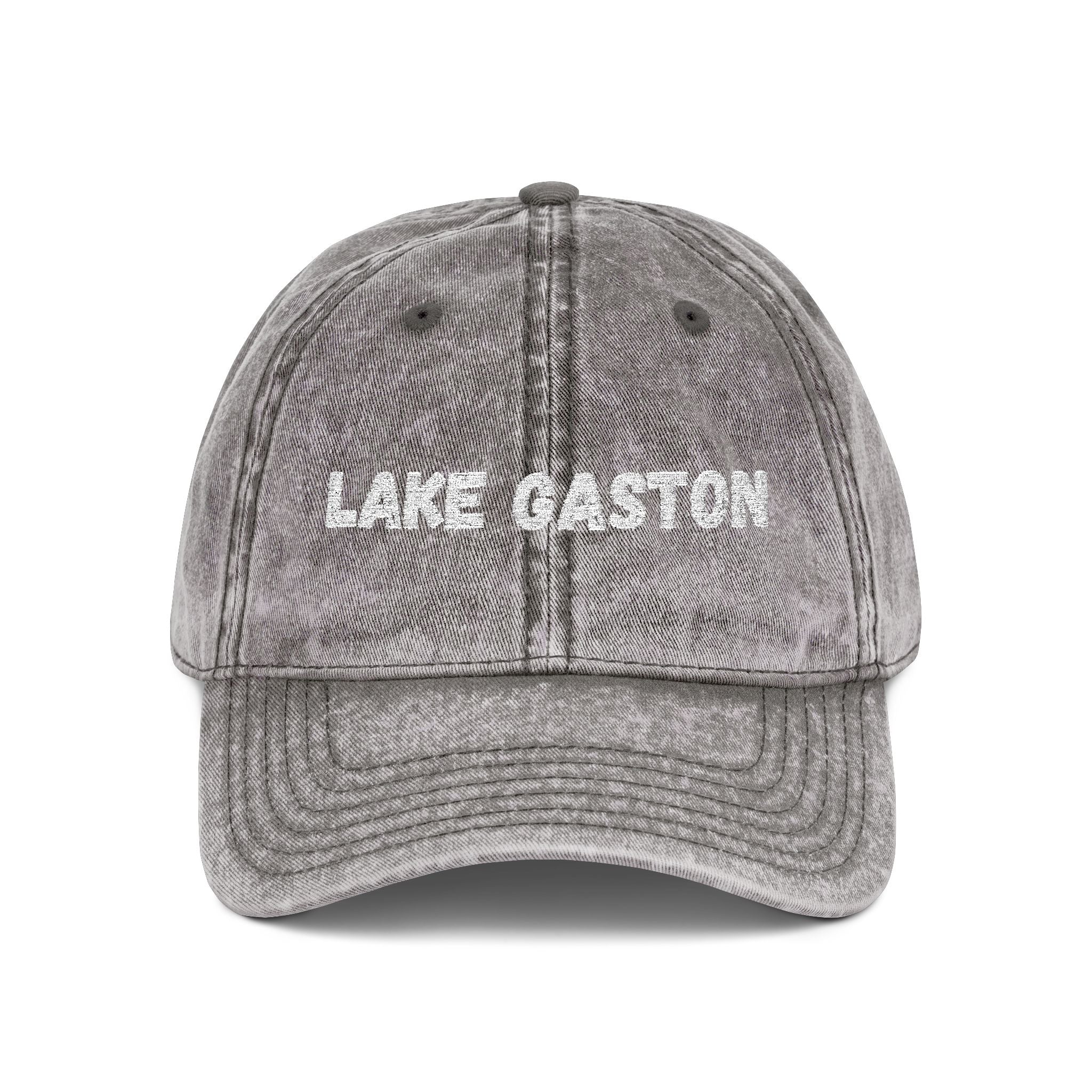 Lake Gaston Embroidered Hat, Vintage Cap, Casual Summer Accessory, Gift for Outdoor Lovers, Lake Trip Gear