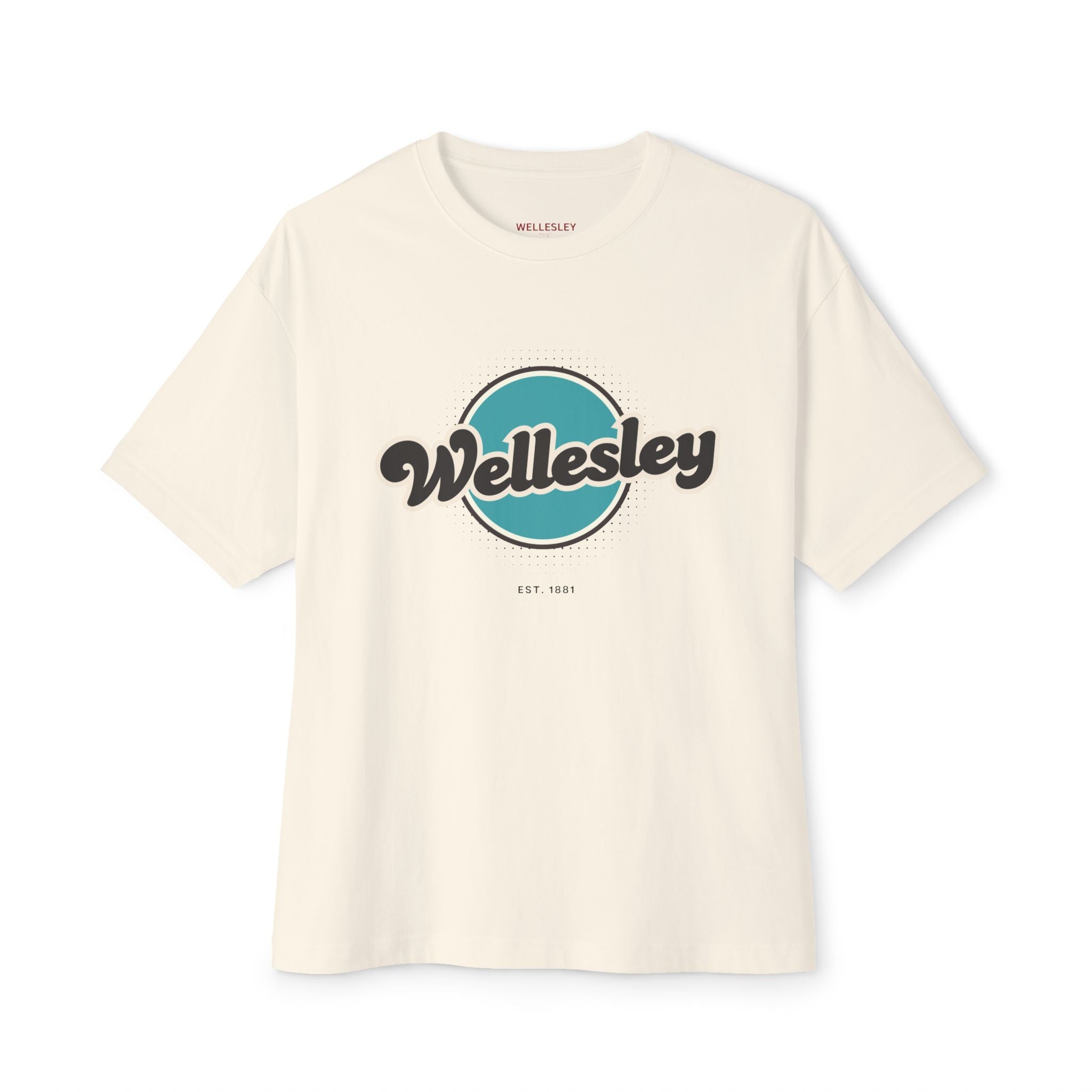 Wellesley Retro Oversized Tee, Unisex T-Shirt, Casual Fashion Top, Vintage Graphic Shirt, Perfect Gift for Any Occasion