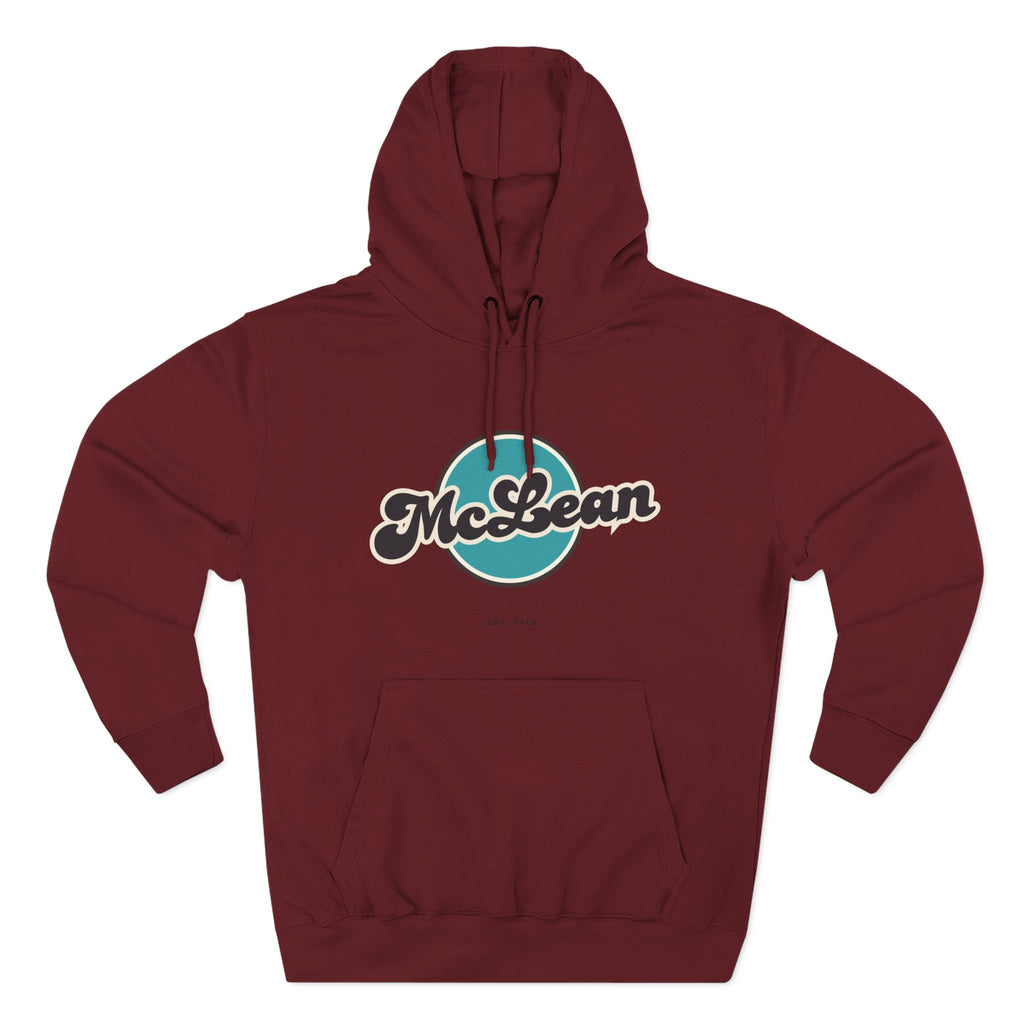 McLean Retro Vibe Hoodie for Casual Days, Streetwear, Unisex Gift, Cozy Layering Apparel