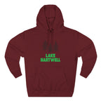 Lake Hartwell Fleece Hoodie, Cozy Sweatshirt, Outdoor Adventure Wear, Unique Gift for Lake Lovers, Perfect for Fall and Winter