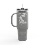 Lake Lanier Insulated Travel Mug, Summer Adventure Cup, Outdoor Coffee Tumbler, Fishing Gift, 40oz Drinkware