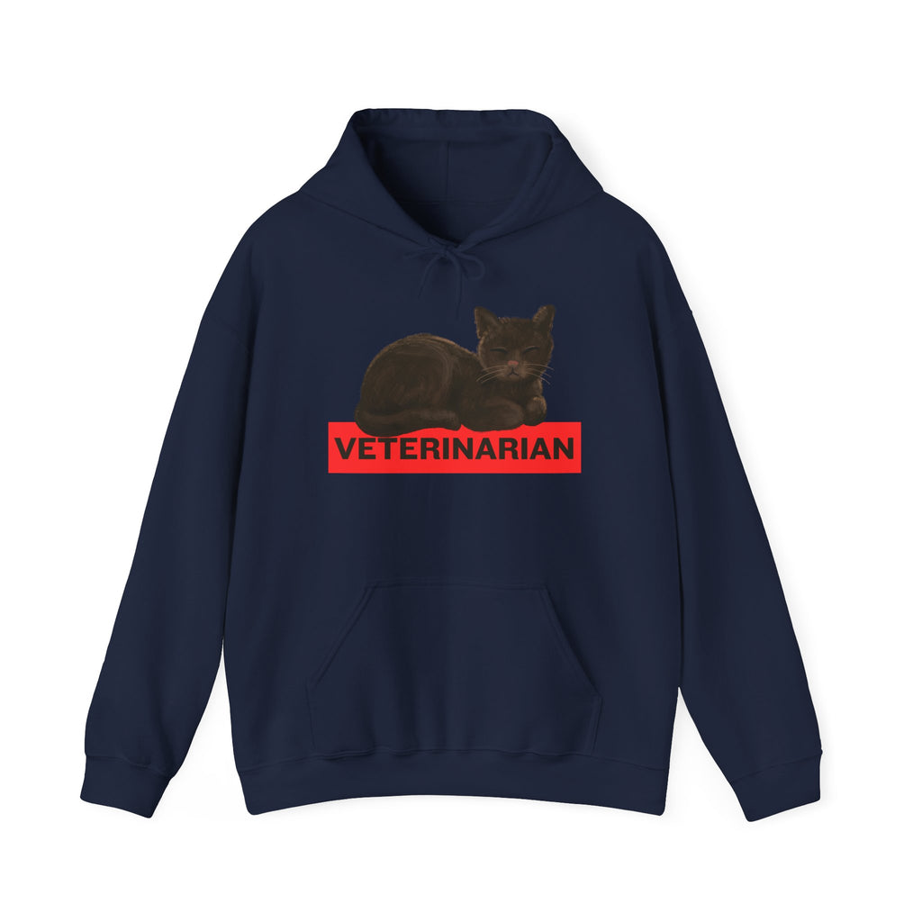 Veterinarian Cat Hoodie for Animal Lovers, Unisex Sweatshirt, Gifts for Vet Students, Pet Owners, Animal Enthusiasts, Cozy Gift Idea