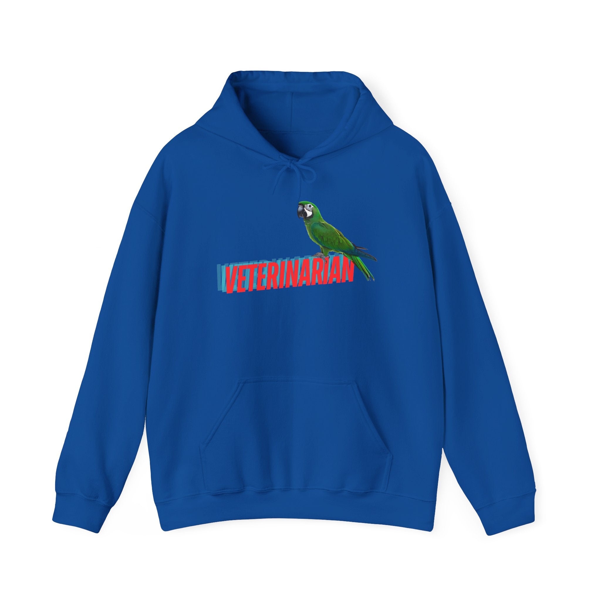 Veterinarian Parrot Hoodie - Cozy Sweatshirt for Animal Lovers, Perfect Gift for Pet Owners, Veterinary Staff, Animal Rescue Events