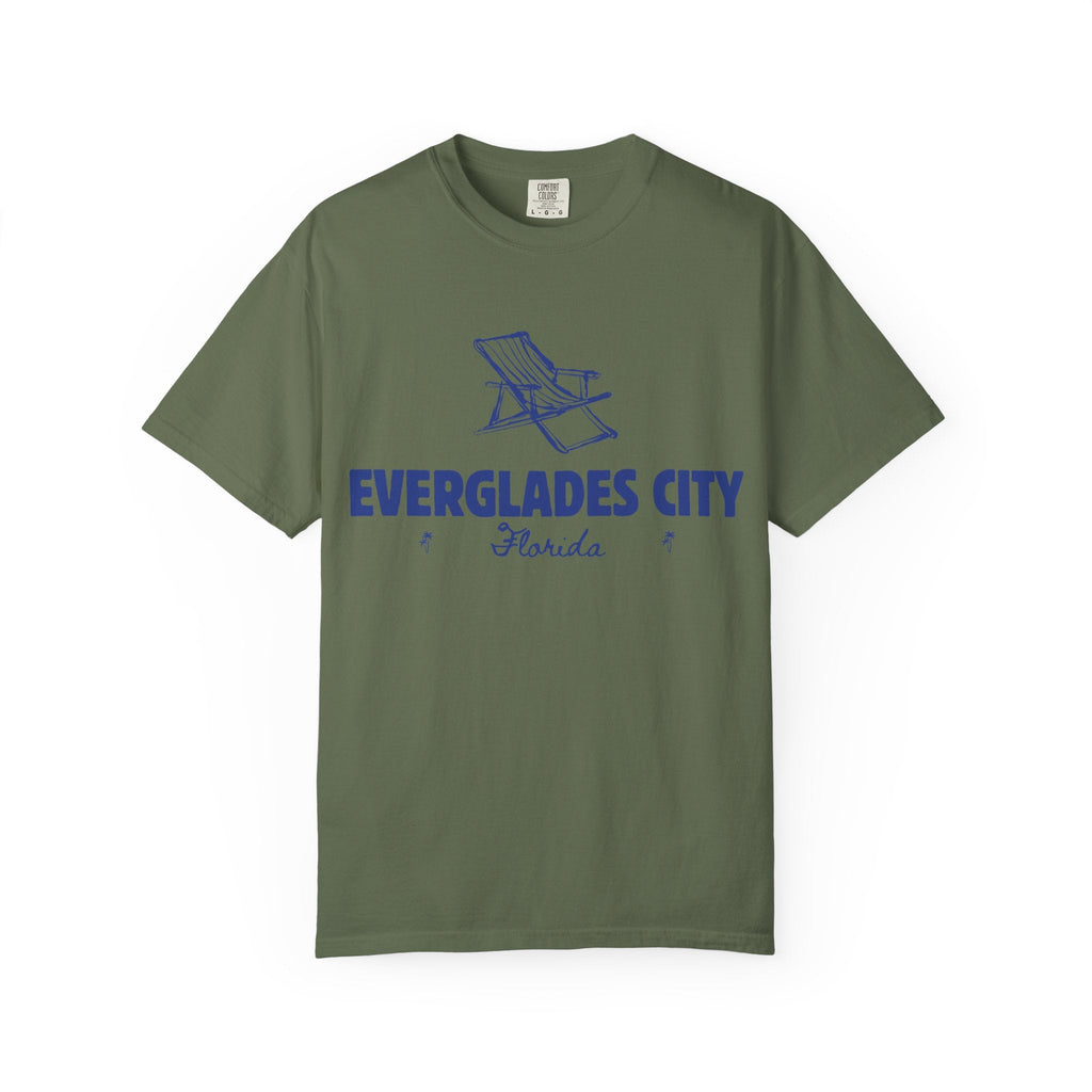 Everglades City - Unisex Garment-Dyed T-shirt, Casual Outfit, Gift for Nature Lovers, Vacation Essentials