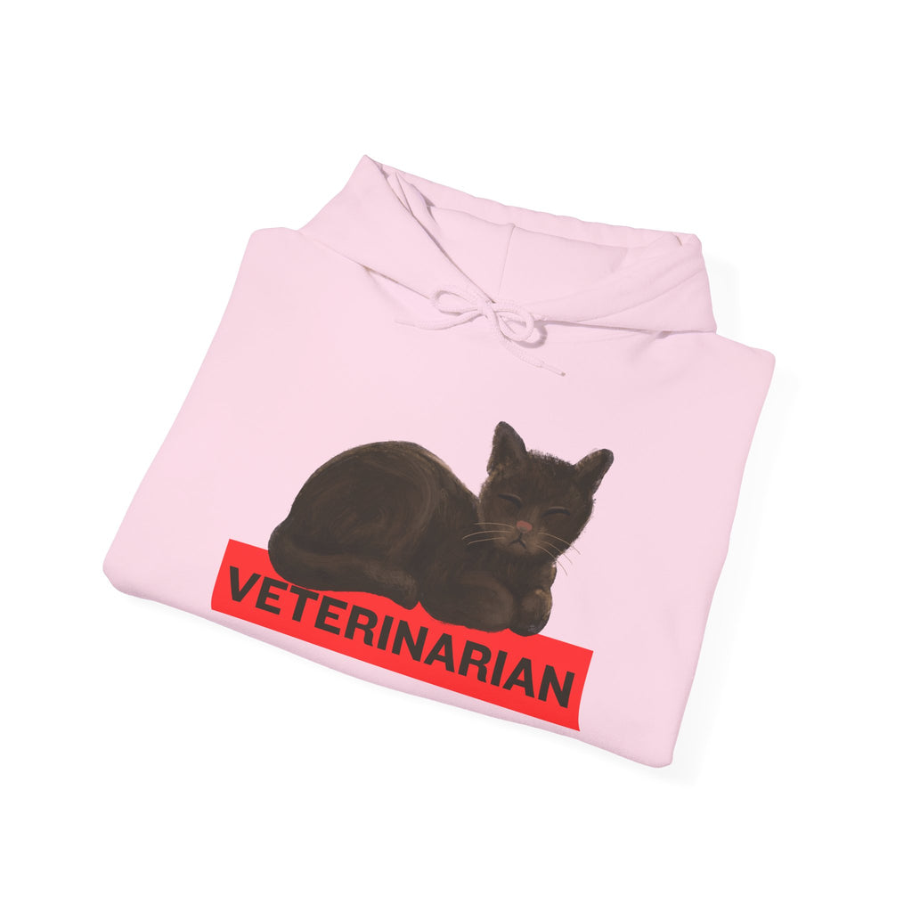 Veterinarian Cat Hoodie for Animal Lovers, Unisex Sweatshirt, Gifts for Vet Students, Pet Owners, Animal Enthusiasts, Cozy Gift Idea