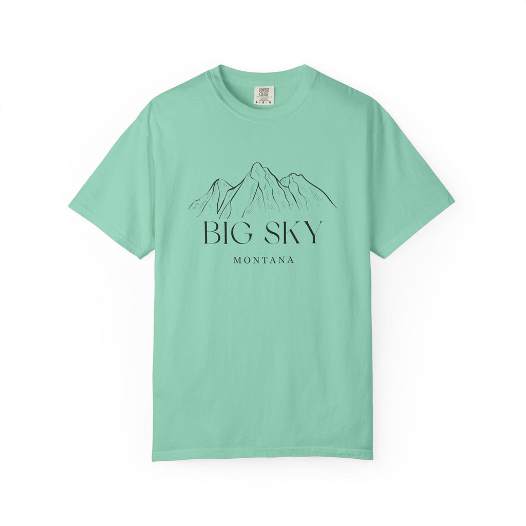 Big Sky - Unisex Garment-Dyed T-shirt, Casual Outfit, Gift for Nature Lovers, Vacation Essentials