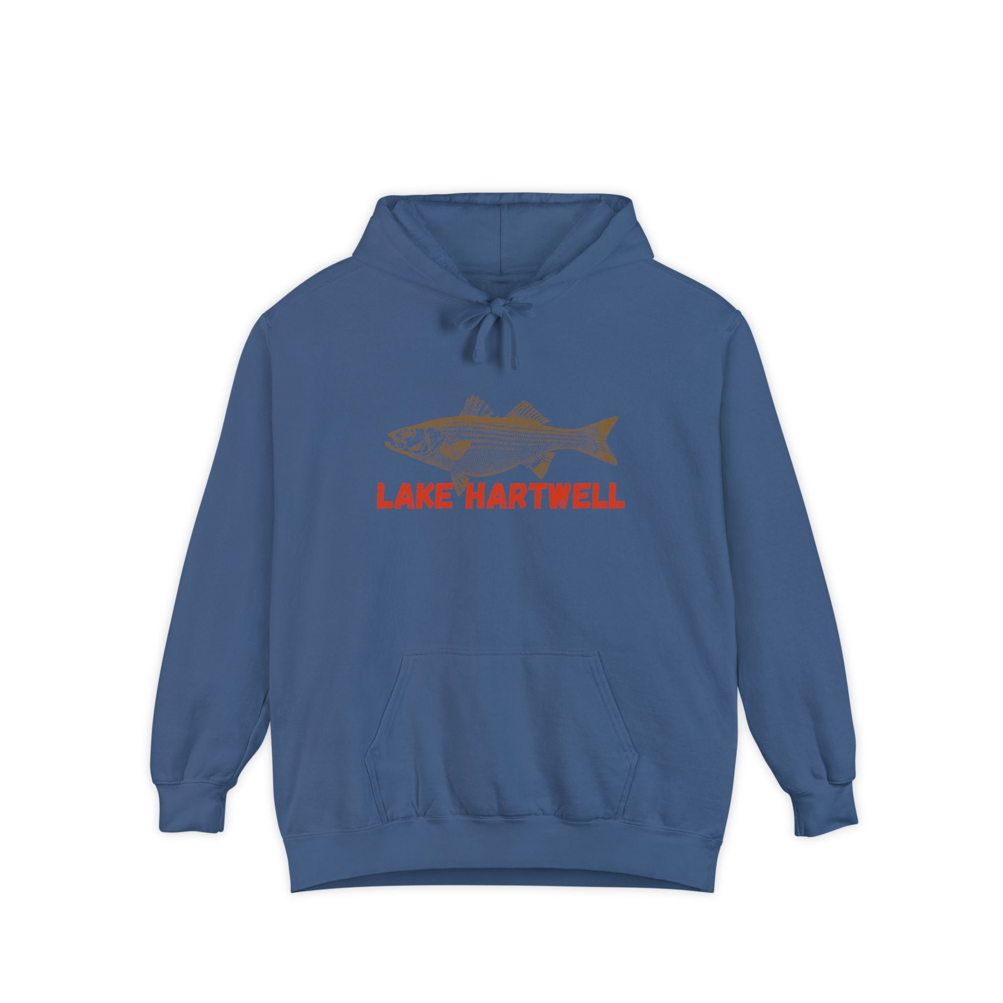 Lake Hartwell Fish Hoodie, Casual Pullover, Unisex Sweatshirt, Outdoor Apparel, Gift for Fishermen, Lake Lover Hoodie