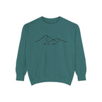 Big Sky Chill Vibes Sweatshirt - Unisex Garment-Dyed Style, Perfect for Lounging