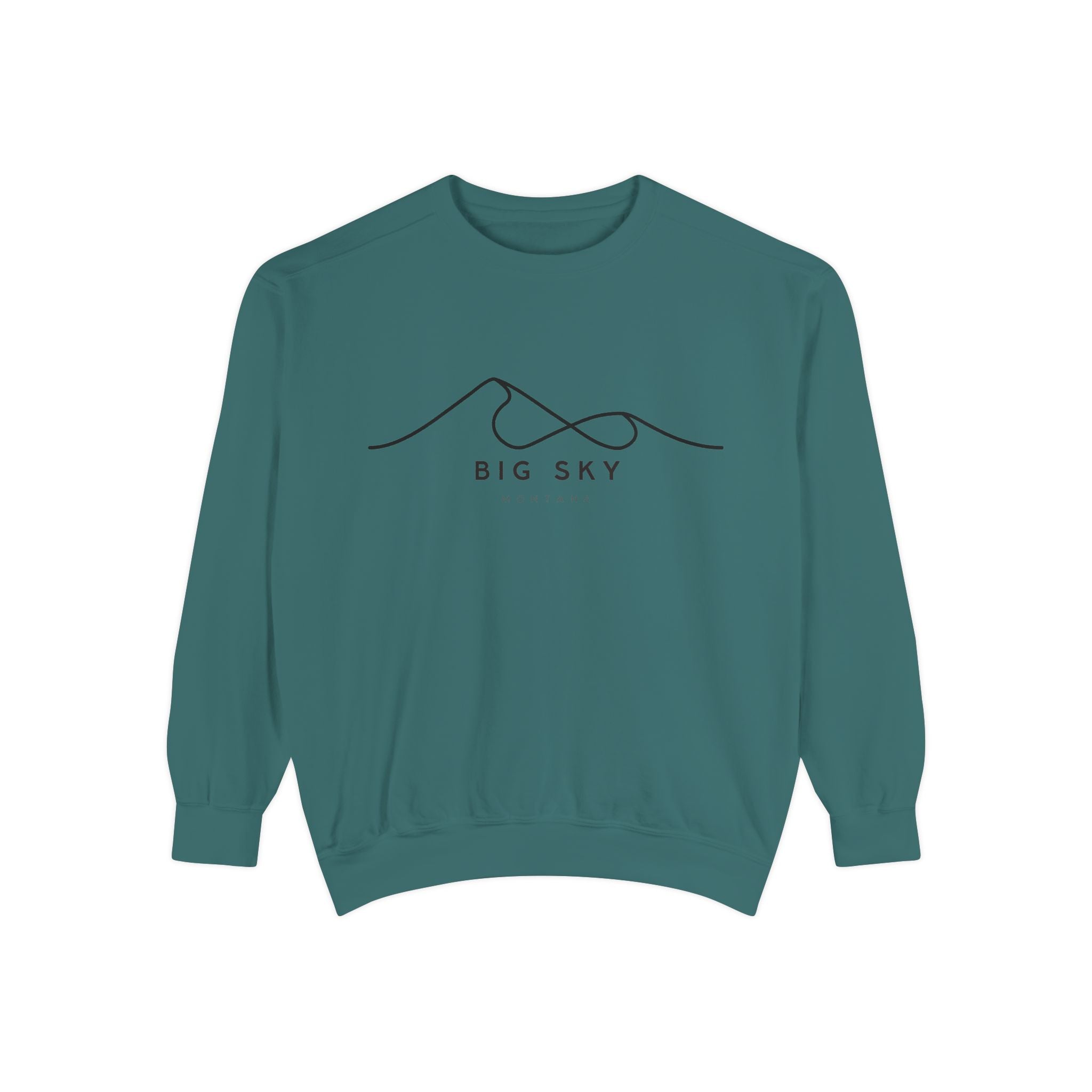 Big Sky Chill Vibes Sweatshirt - Unisex Garment-Dyed Style, Perfect for Lounging