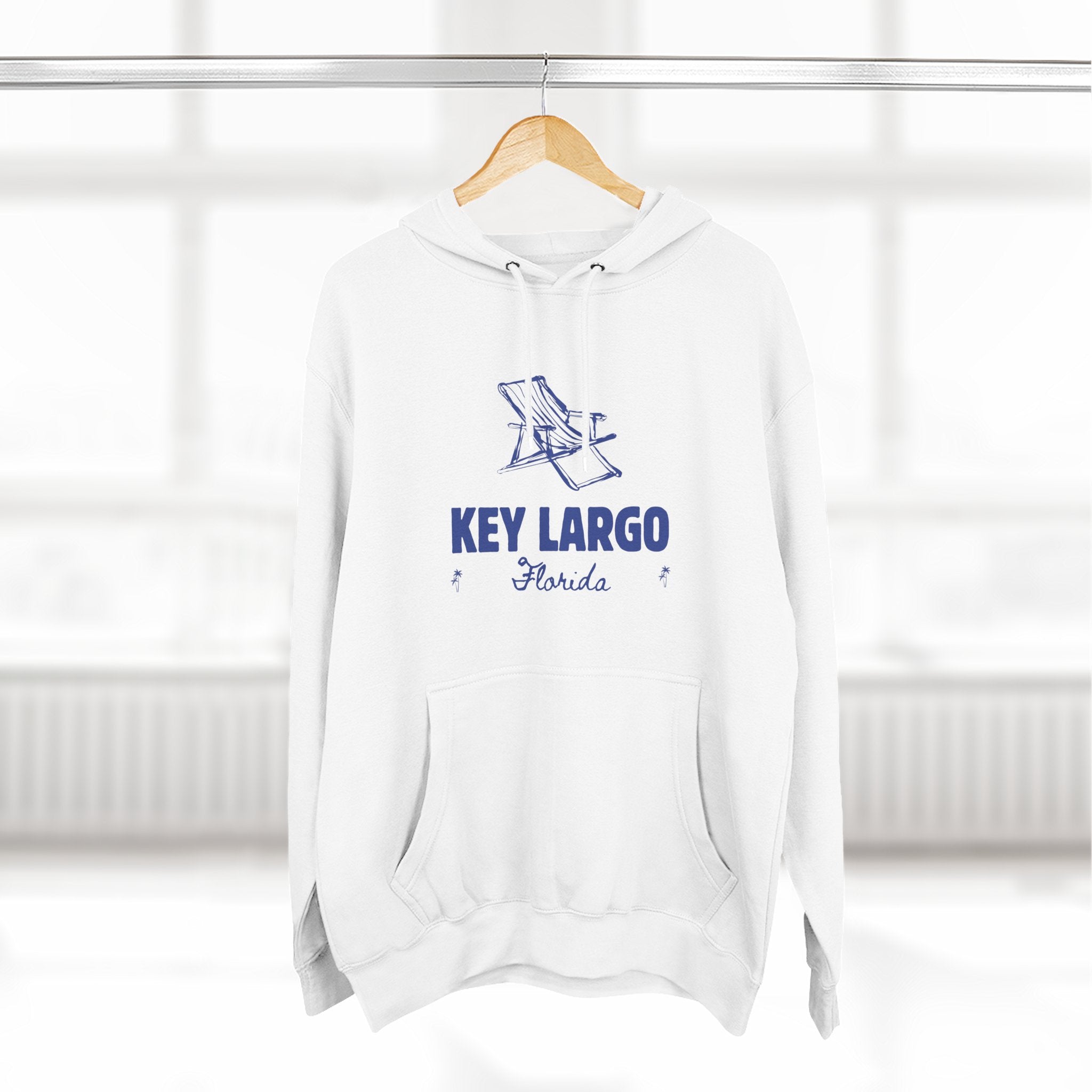 Key Largo Inspired Fleece Hoodie, Casual Wear, Relaxation, Gift for Autumn Lovers, Travel Essential