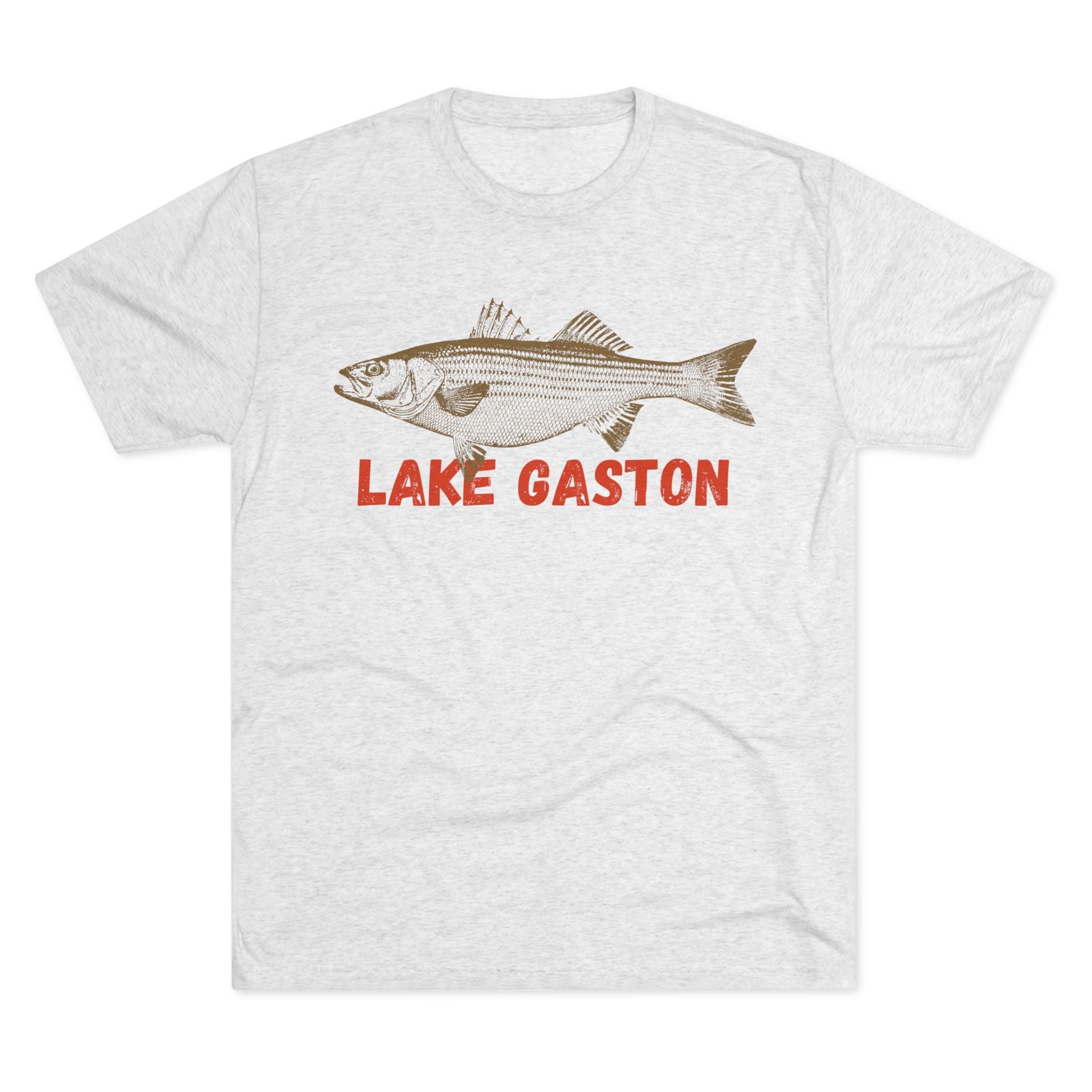Lake Gaston Fishing Tee, Unisex Crew Neck Shirt, Summer Lake Apparel, Gift for Fishermen, Outdoor Adventure T-Shirt, Lake House Style