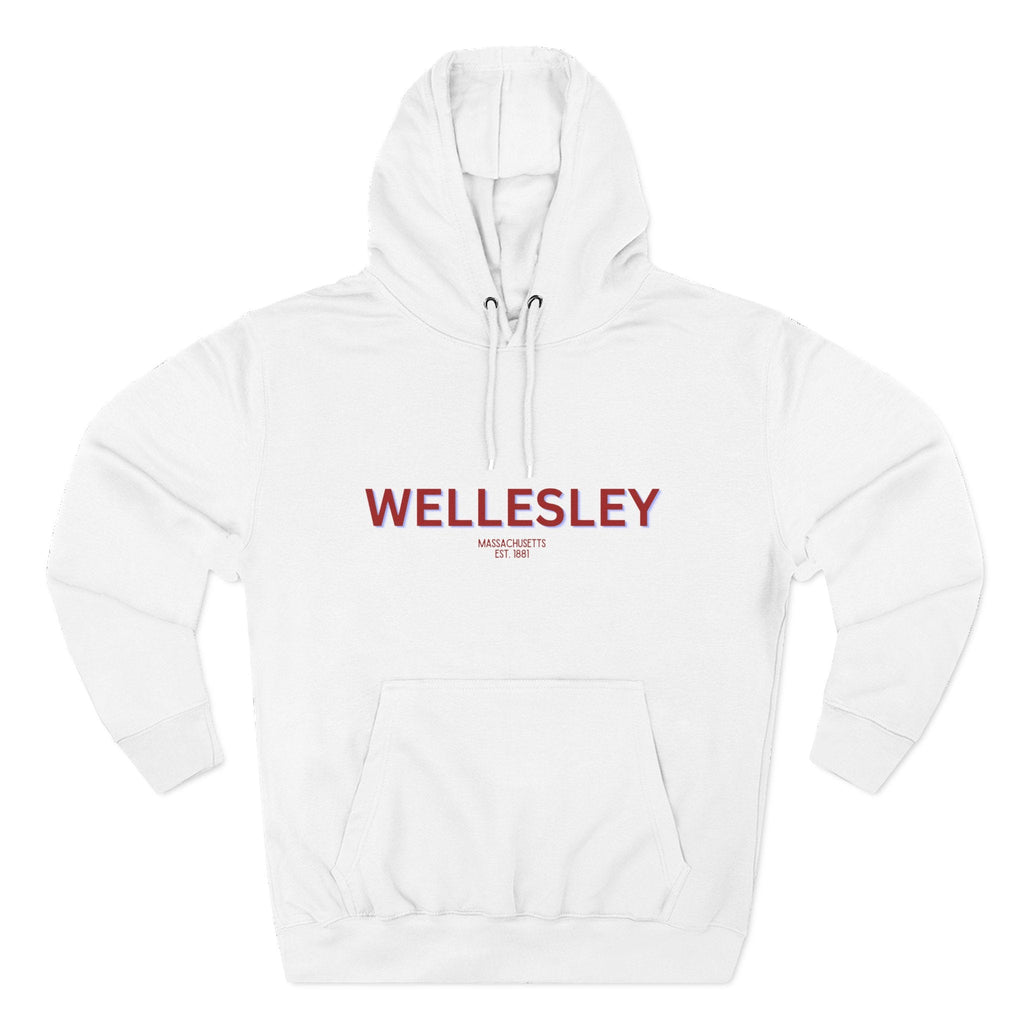 Wellesley Fleece Hoodie, Casual Sweatshirt, Cozy Layering Piece, Perfect Gift for All Occasions, Stylish Streetwear