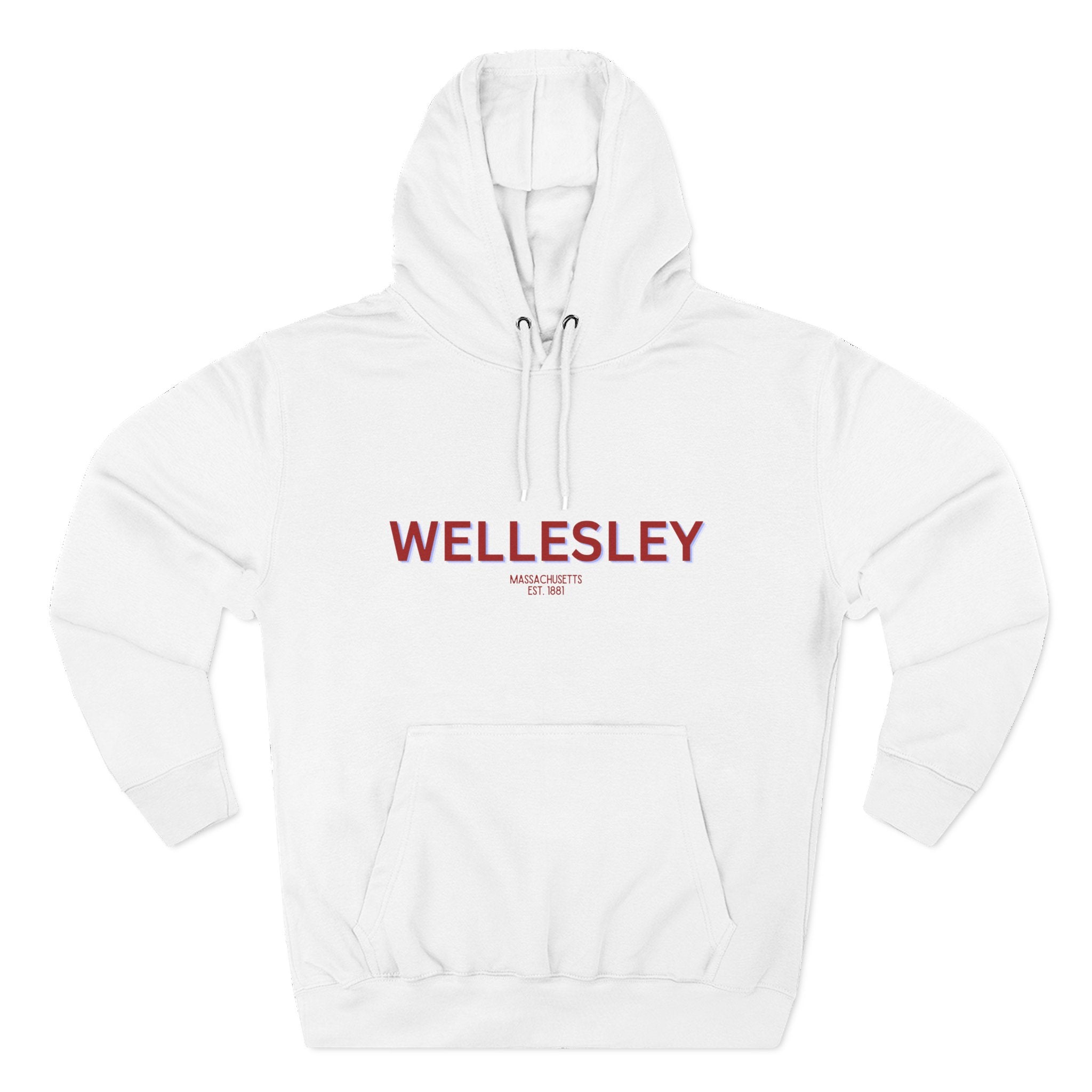 Wellesley Fleece Hoodie, Casual Sweatshirt, Cozy Layering Piece, Perfect Gift for All Occasions, Stylish Streetwear
