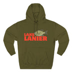 Lake Lanier Fleece Hoodie, Cozy Fishing Sweatshirt, Outdoor Adventure Wear, Unique Gift for Lake Lovers, Perfect for Fall and Winter
