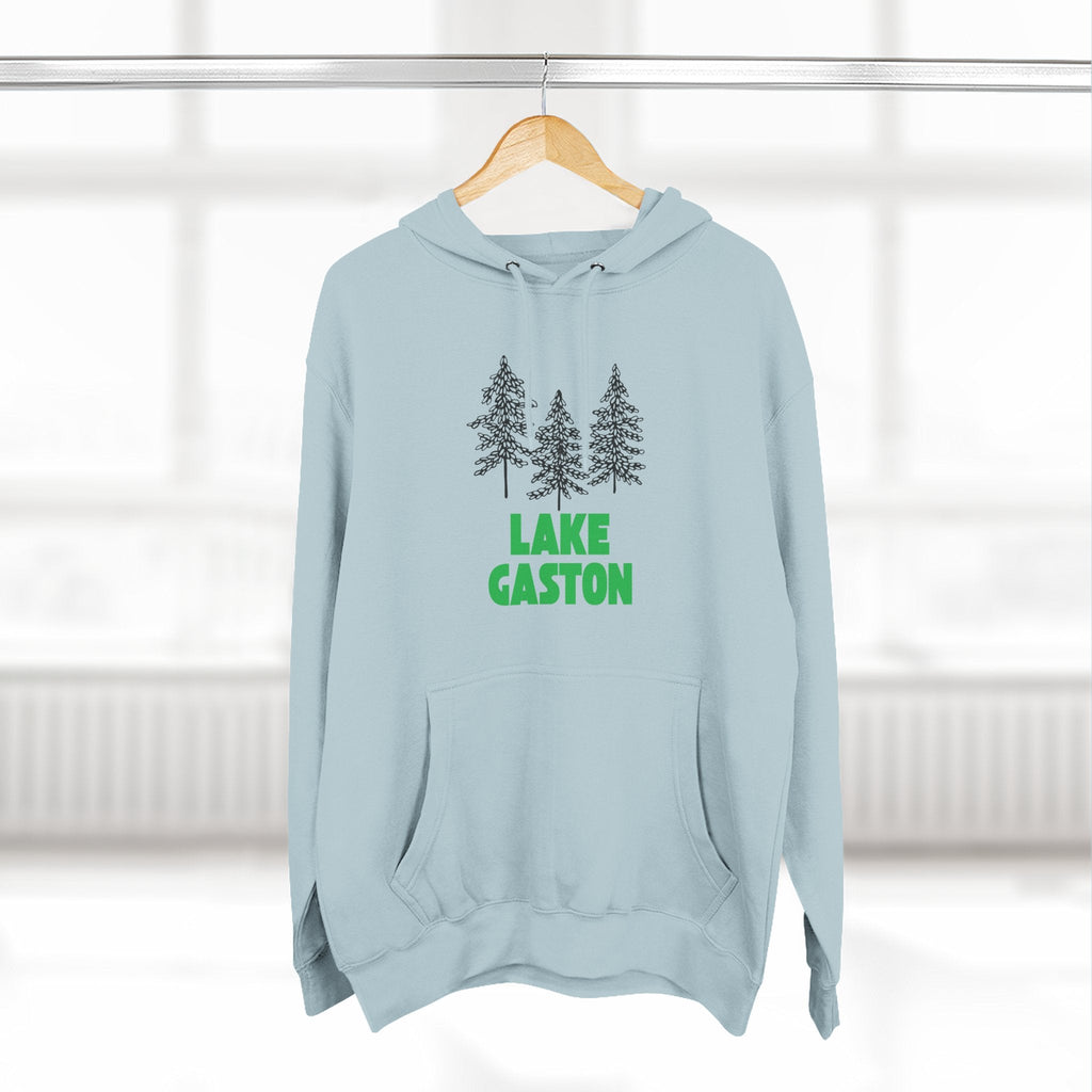 Lake Gaston Fleece Hoodie, Cozy Sweatshirt, Outdoor Adventure Wear, Unique Gift for Lake Lovers, Perfect for Fall and Winter