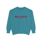 Wellesley Unisex Garment-Dyed Sweatshirt | Cozy Fashion, Perfect for Casual Outings, Gifts, Fall & Winter Style, Everyday Comfort