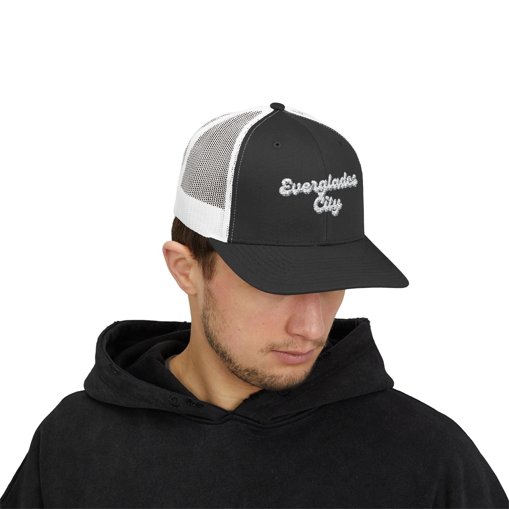 Everglades City Sparkly Trucker Cap with Rhinestone 'Ballin' Style' Design | Trendy Snapback Hat for Fashion Lovers, Unisex Gift for Holidays