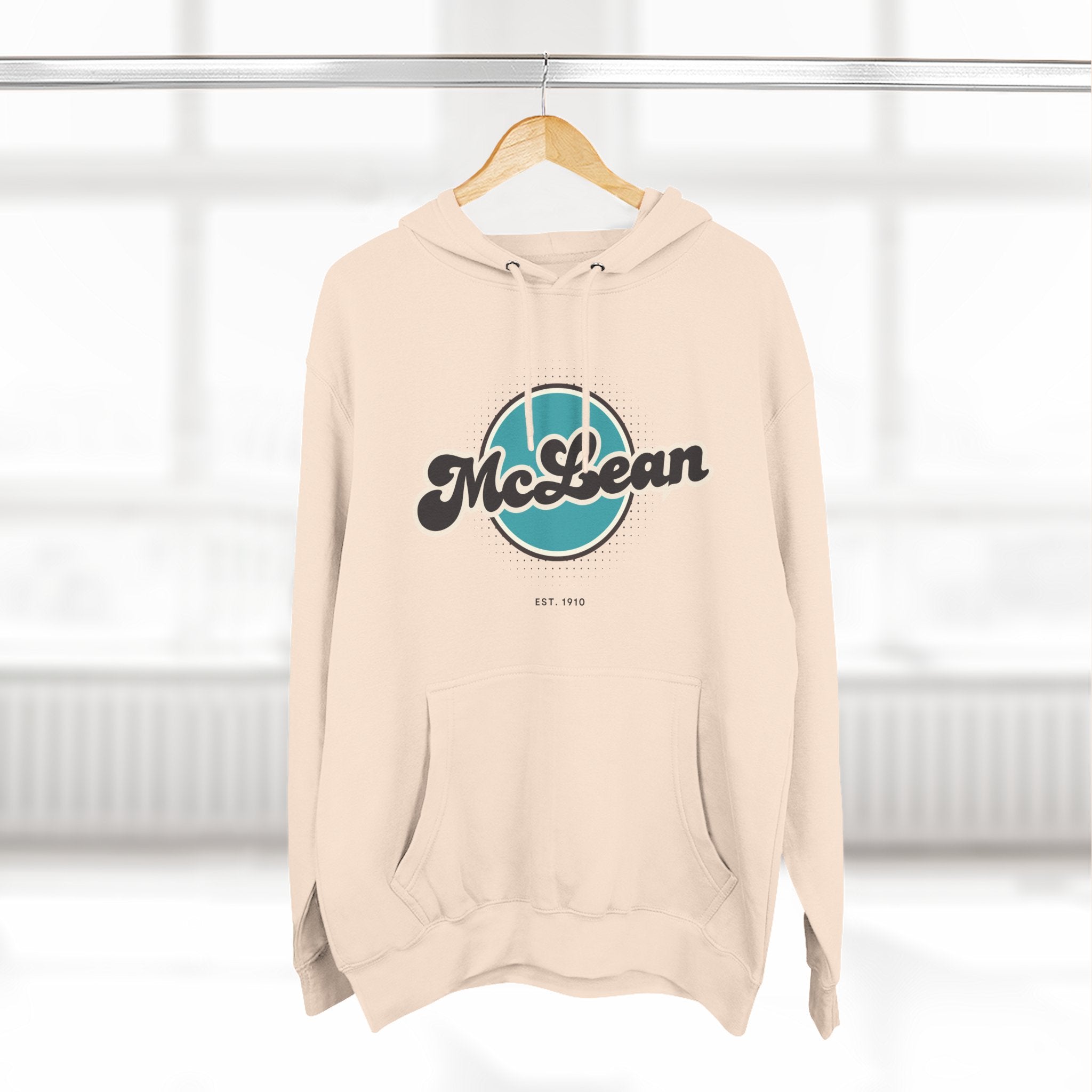 McLean Retro Vibe Hoodie for Casual Days, Streetwear, Unisex Gift, Cozy Layering Apparel