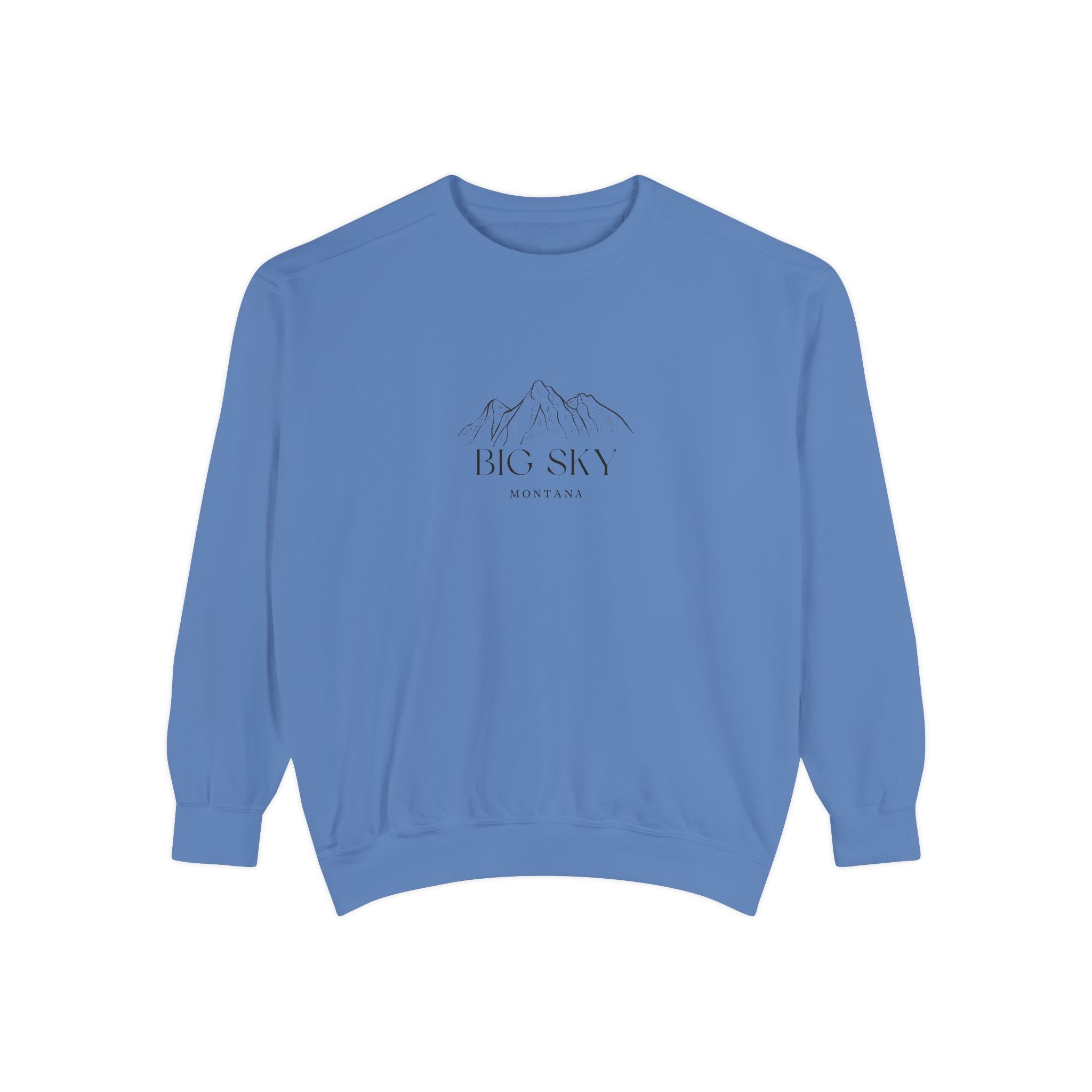 Big Sky Vibes Unisex Sweatshirt | Garment-Dyed Comfort, Perfect for Casual Outings, Travel, Gifts, Autumn Days