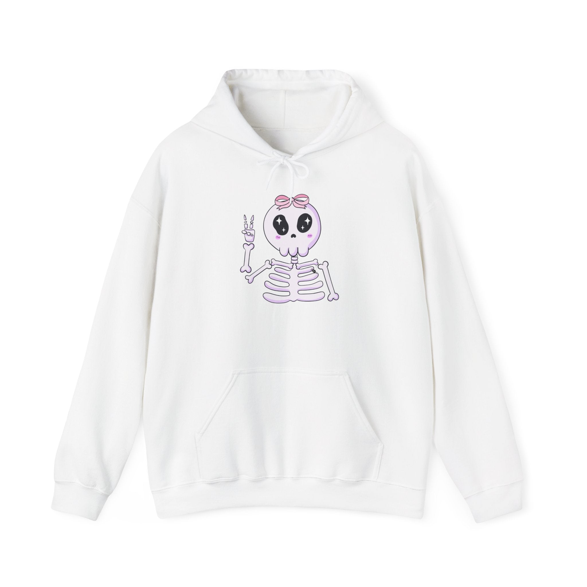 Cute Skeleton Graphic Hoodie for Halloween, Cozy Sweatshirt for Fall, Fun Gift for Halloween Lovers, Edgy Autumn Apparel, Unisex