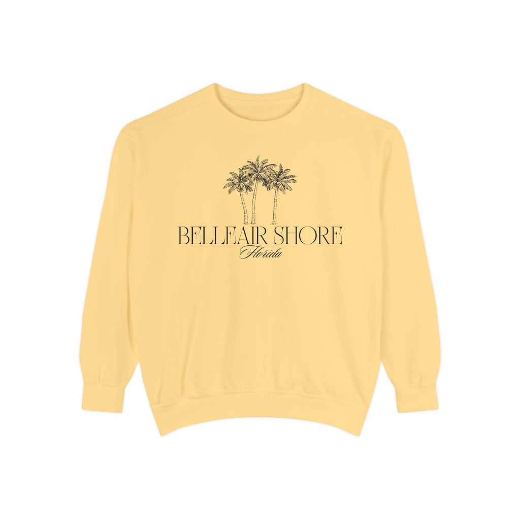 Belleair Shore Beach Vibes Unisex Sweatshirt | Garment-Dyed Comfort, Perfect for Casual Outings, Travel, Gifts, Summer Days, Bellear Shore