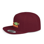 Lake Texoma Fish Flat Bill Snapback Hat, Fishing Cap, Outdoor Gear, Lake House Gift, Summer Accessories, Stylish Headwear
