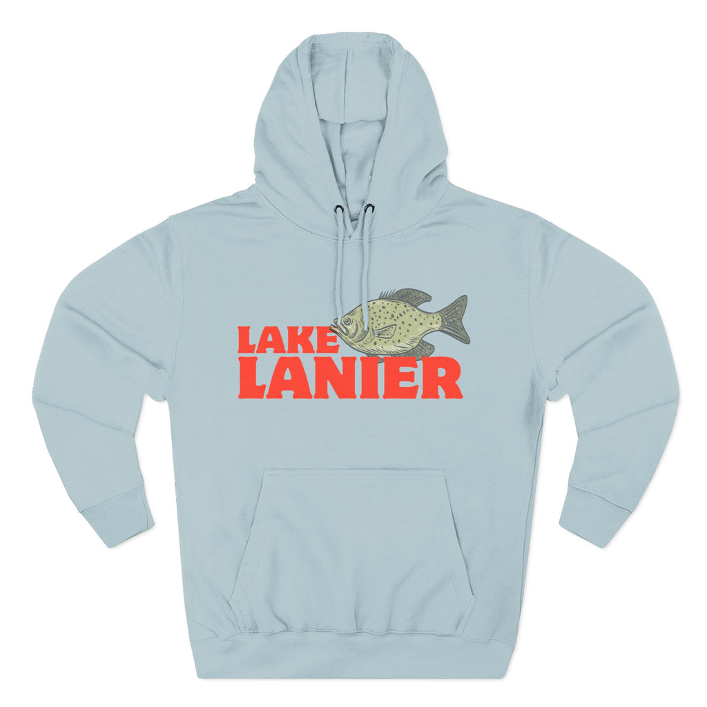 Lake Lanier Fleece Hoodie, Cozy Fishing Sweatshirt, Outdoor Adventure Wear, Unique Gift for Lake Lovers, Perfect for Fall and Winter