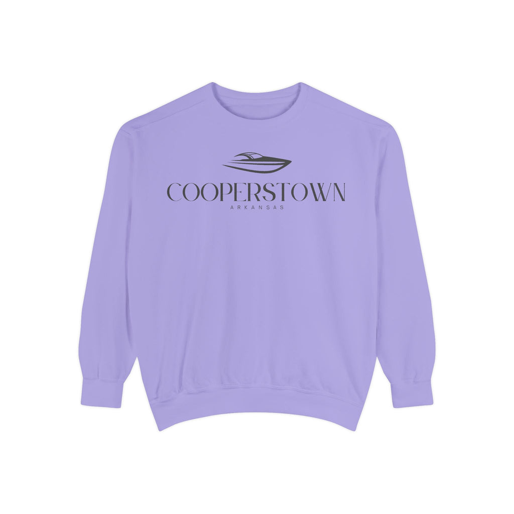 Cooperstown Chill Vibes Sweatshirt - Unisex Garment-Dyed Style, Perfect for Lounging