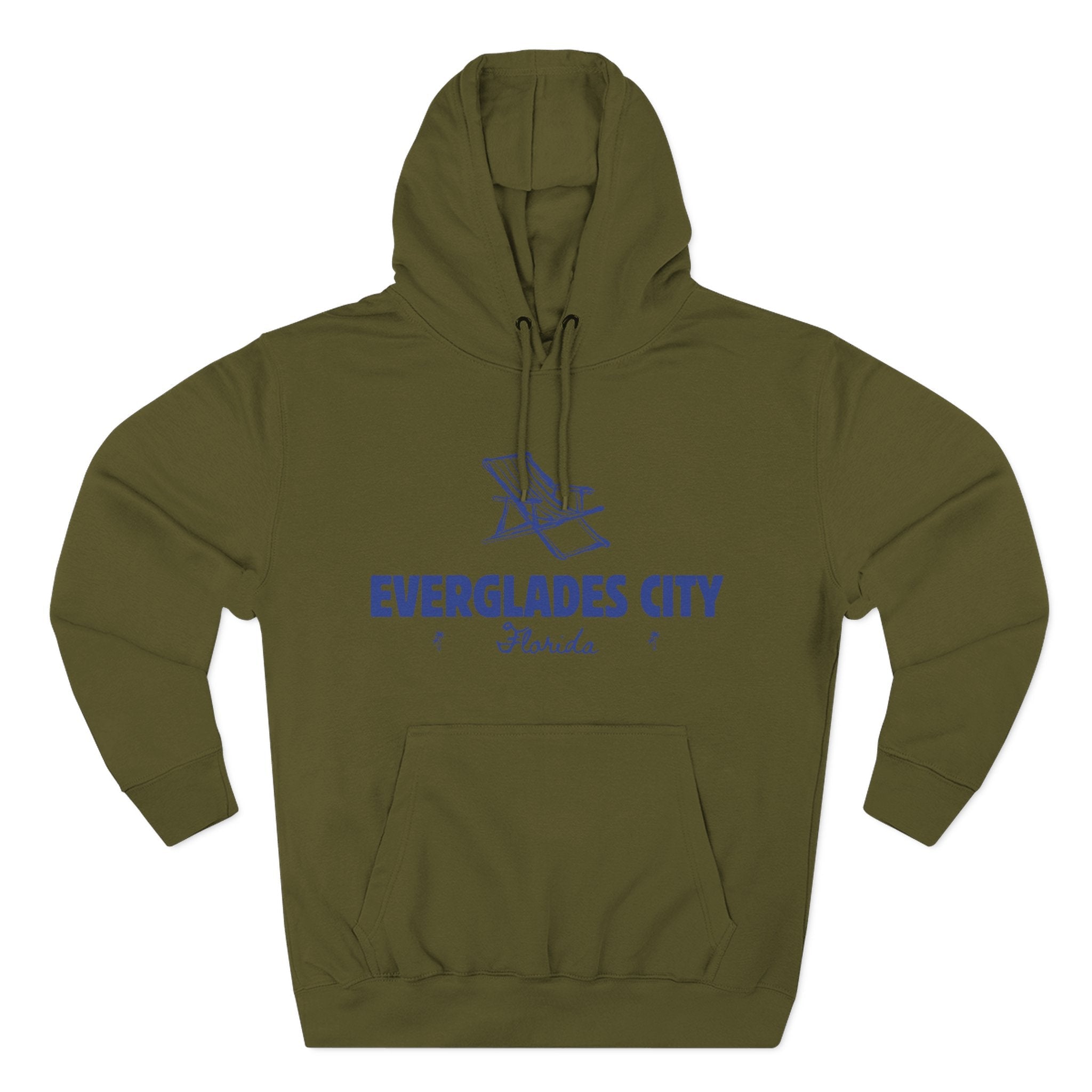 Everglades City Inspired Fleece Hoodie, Casual Wear, Relaxation, Gift for Autumn Lovers, Travel Essential