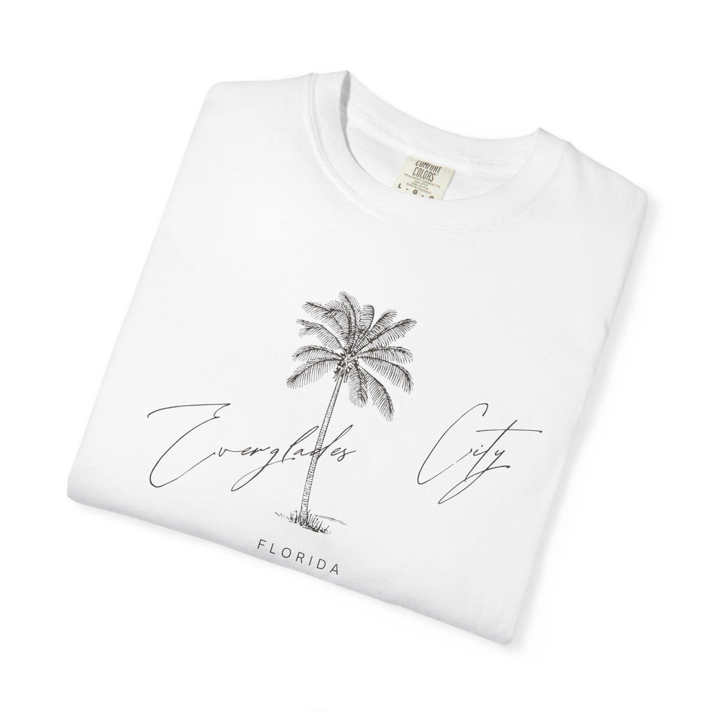 Everglades City Chill Vibes Tee - Unisex Garment-Dyed T-shirt for Autumn Lovers, Casual Wear, Gifts for Him/Her