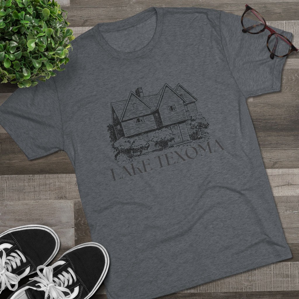 Lake Texoma Unisex Tri-Blend Crew Tee, Casual T-Shirt, Summer Apparel, Lake House Shirt, Gift for Friends, Travel Tee