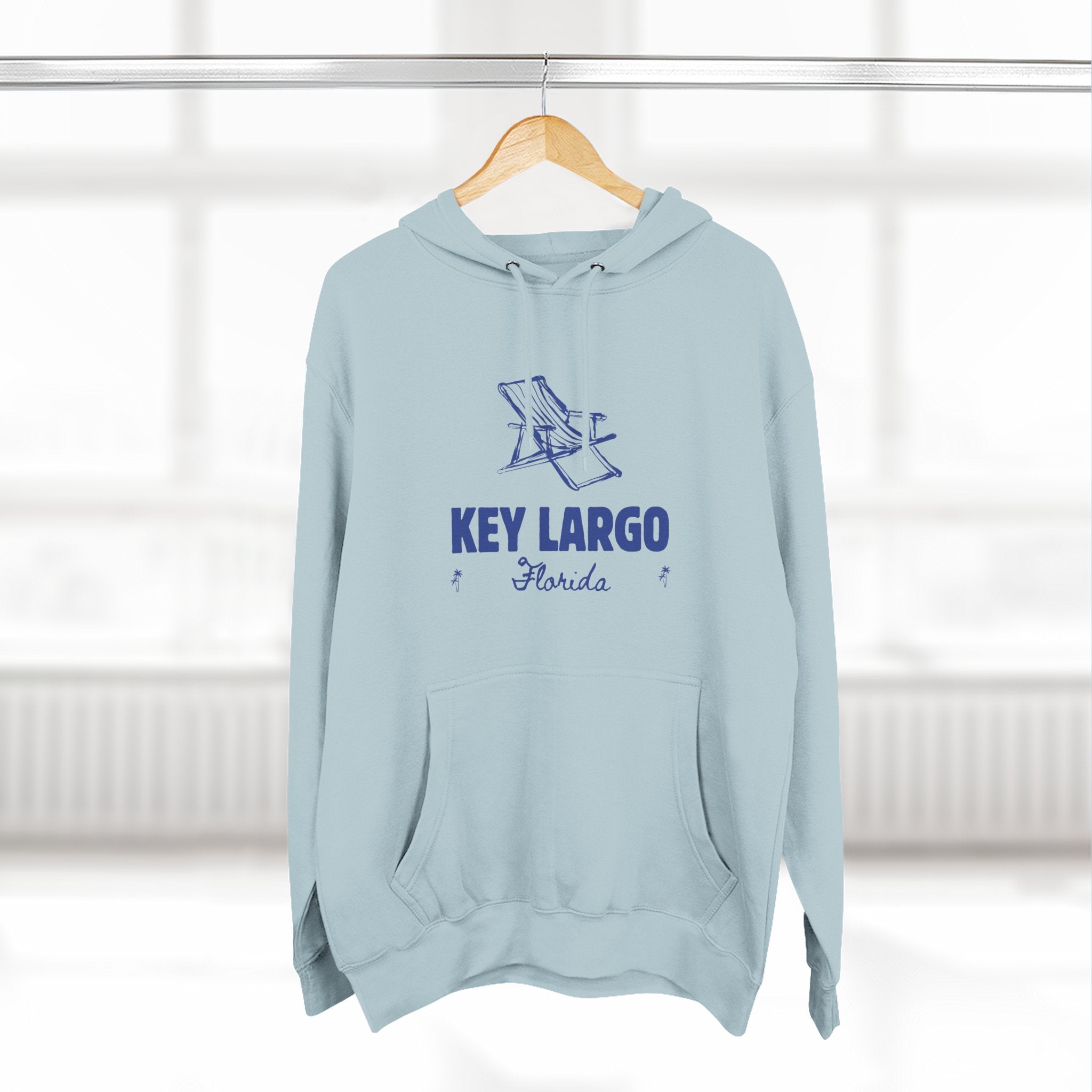 Key Largo Inspired Fleece Hoodie, Casual Wear, Relaxation, Gift for Autumn Lovers, Travel Essential