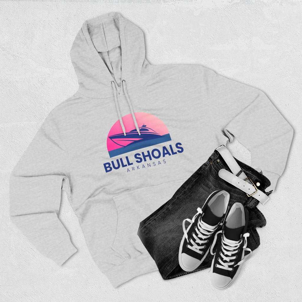 Bull Shoals Vibes Hoodie with Design, Perfect for Autumn Lovers, Comfortable and Stylish, Great Gift for Vacations