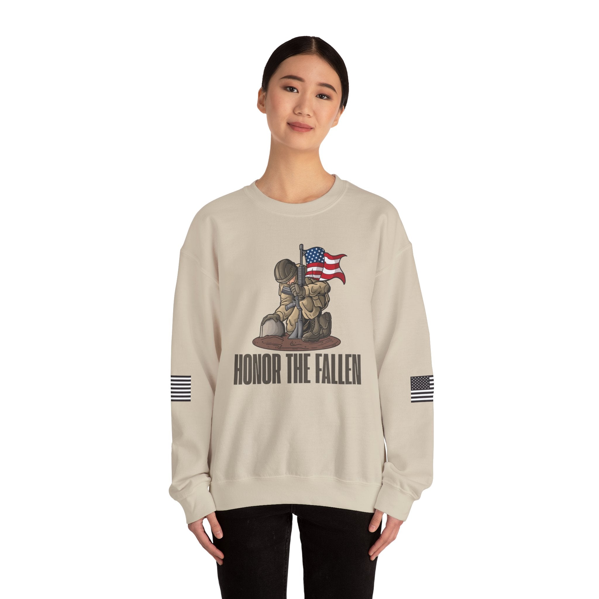 Honor the Fallen Sweatshirt, Unisex Sweatshirt, Military Tribute Apparel, Veteran's Day Gift, Everyday Casual Wear