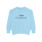 Plymouth Chill Vibes Sweatshirt - Unisex Garment-Dyed Style, Perfect for Lounging