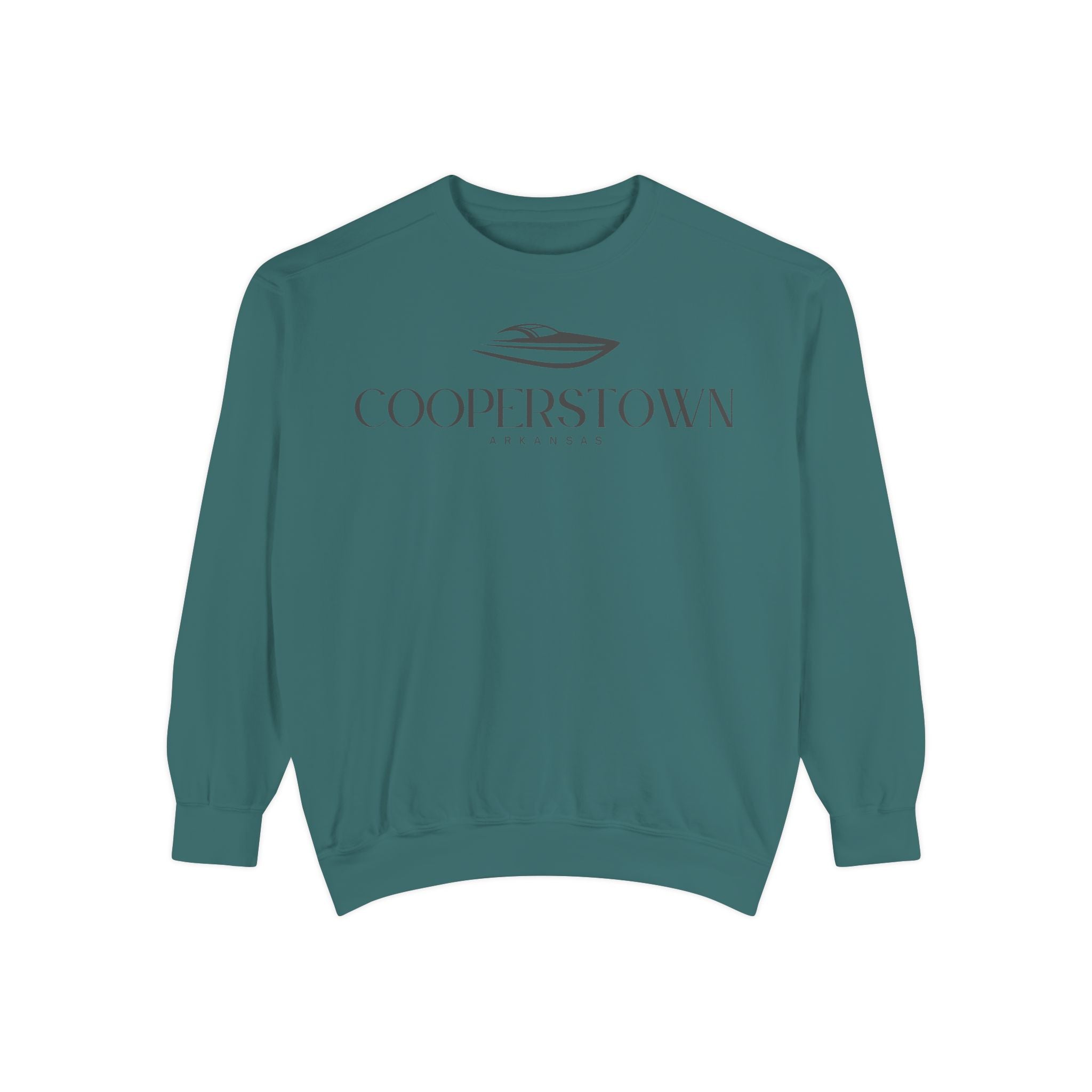 Cooperstown Chill Vibes Sweatshirt - Unisex Garment-Dyed Style, Perfect for Lounging