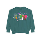 Halloween Nurse Sweatshirt, Spooky Medical Apparel, Unisex Garment-Dyed Hoodie, Nurse Gift, Fall Fashion Sweatshirt