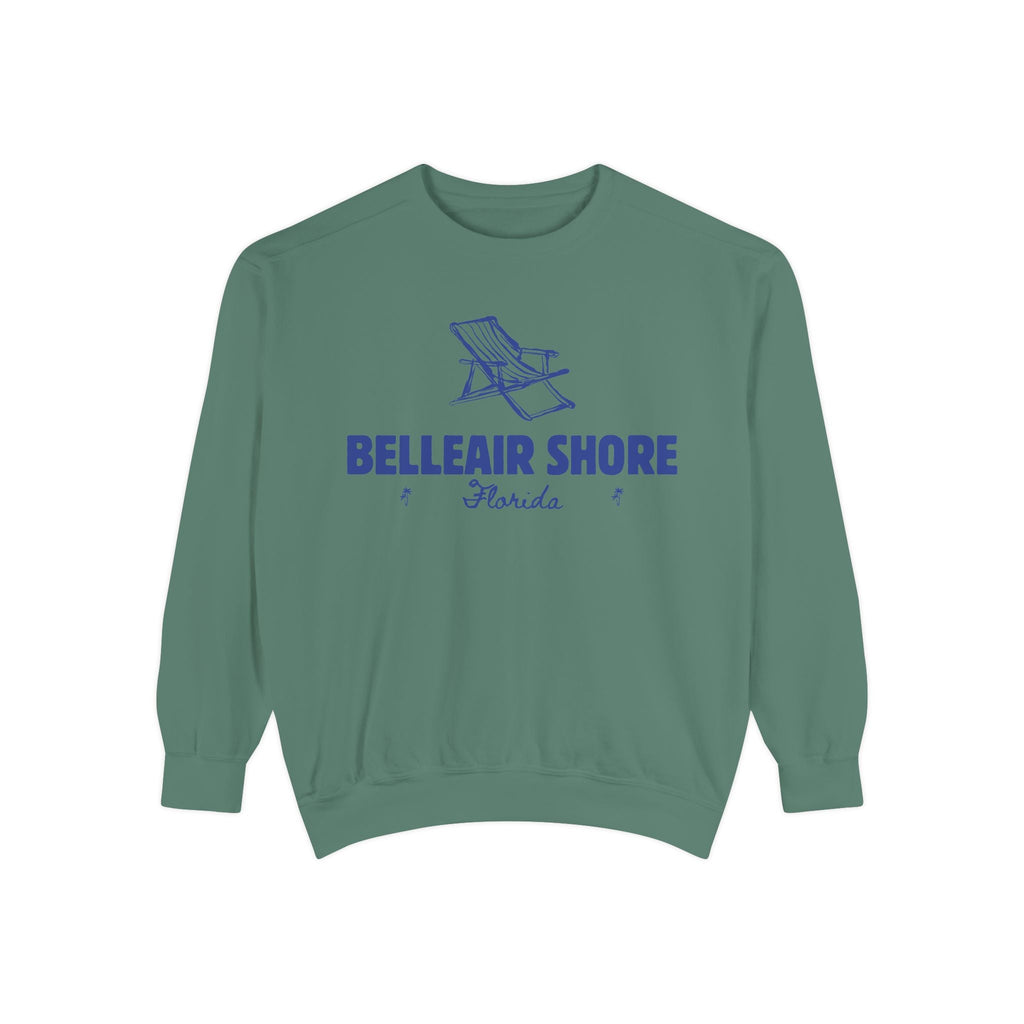 Belleair Shore Vibes Unisex Sweatshirt | Garment-Dyed Comfort, Perfect for Casual Outings, Travel, Gifts, Autumn Days