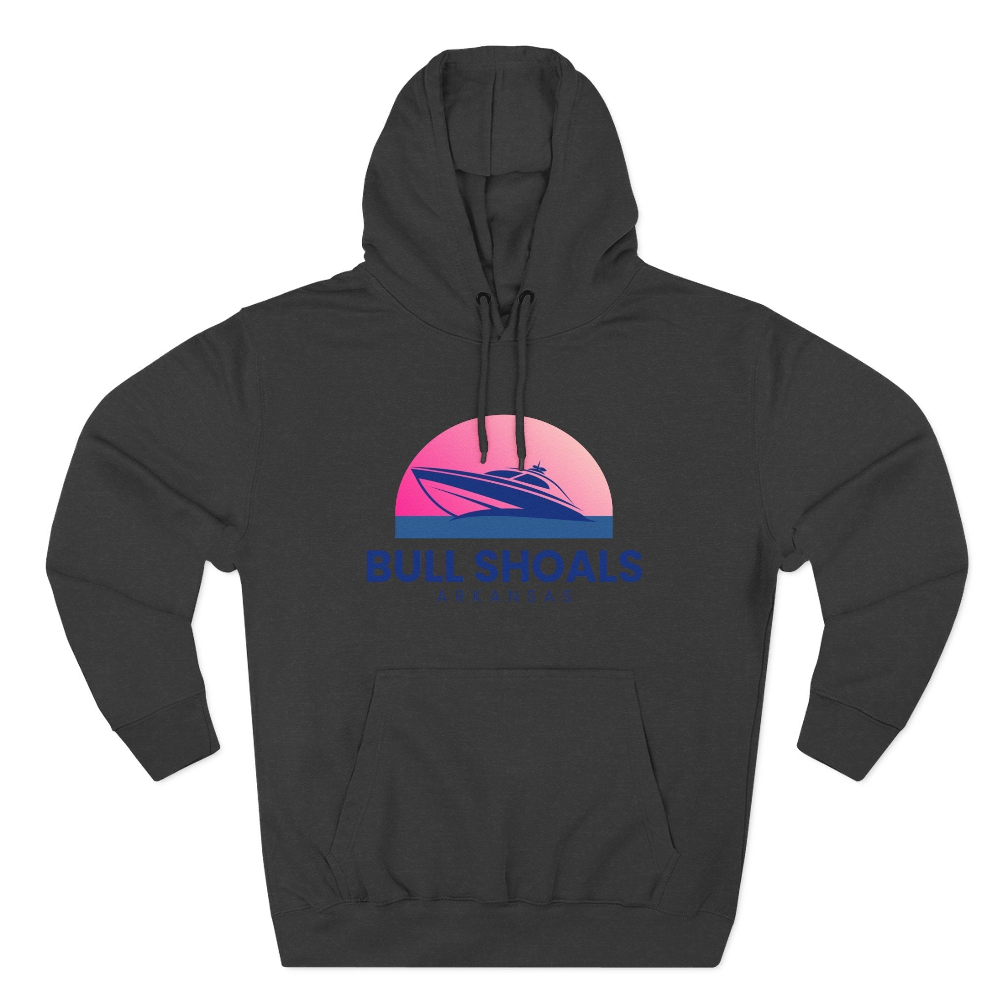 Bull Shoals Vibes Hoodie with Design, Perfect for Autumn Lovers, Comfortable and Stylish, Great Gift for Vacations