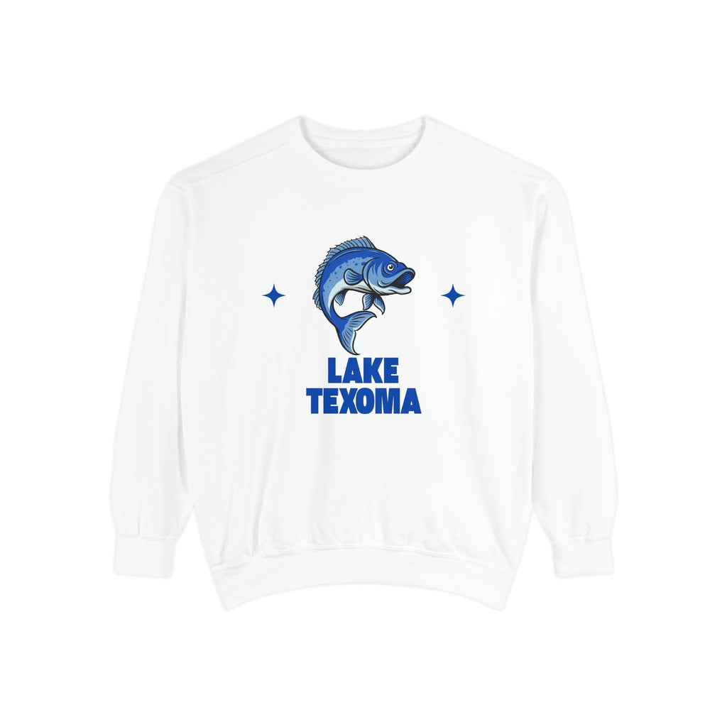 Lake Texoma Fish Design Unisex Sweatshirt | Cozy Fishing Apparel, Casual Wear, Gift for Anglers, Lake Day Outfit, Nature Lovers Sweatshirt