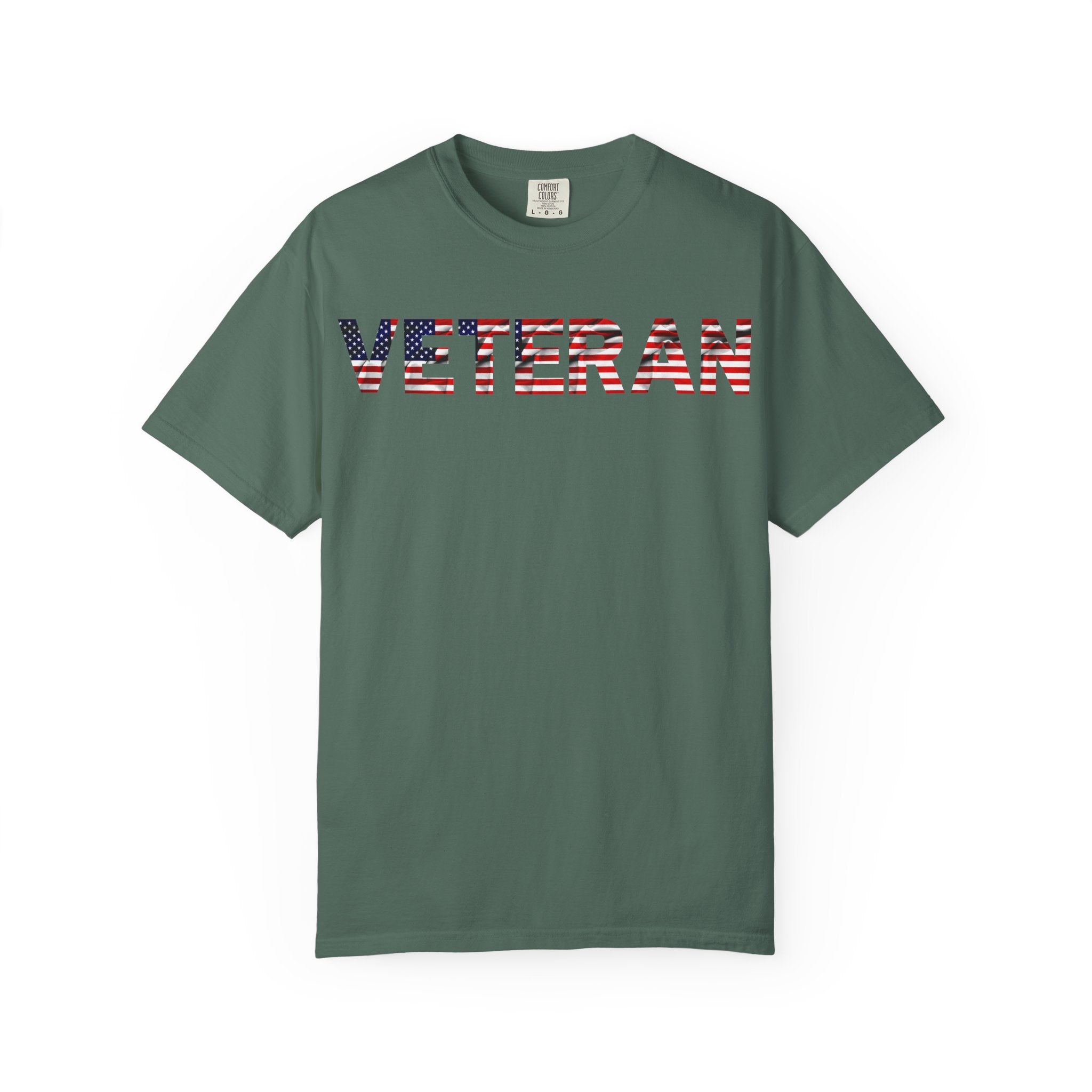 Veteran Pride Garment-Dyed T-Shirt for Unisex, Casual Wear, Memorial Day, Veteran's Day, Patriotic Apparel, Gift for Veterans