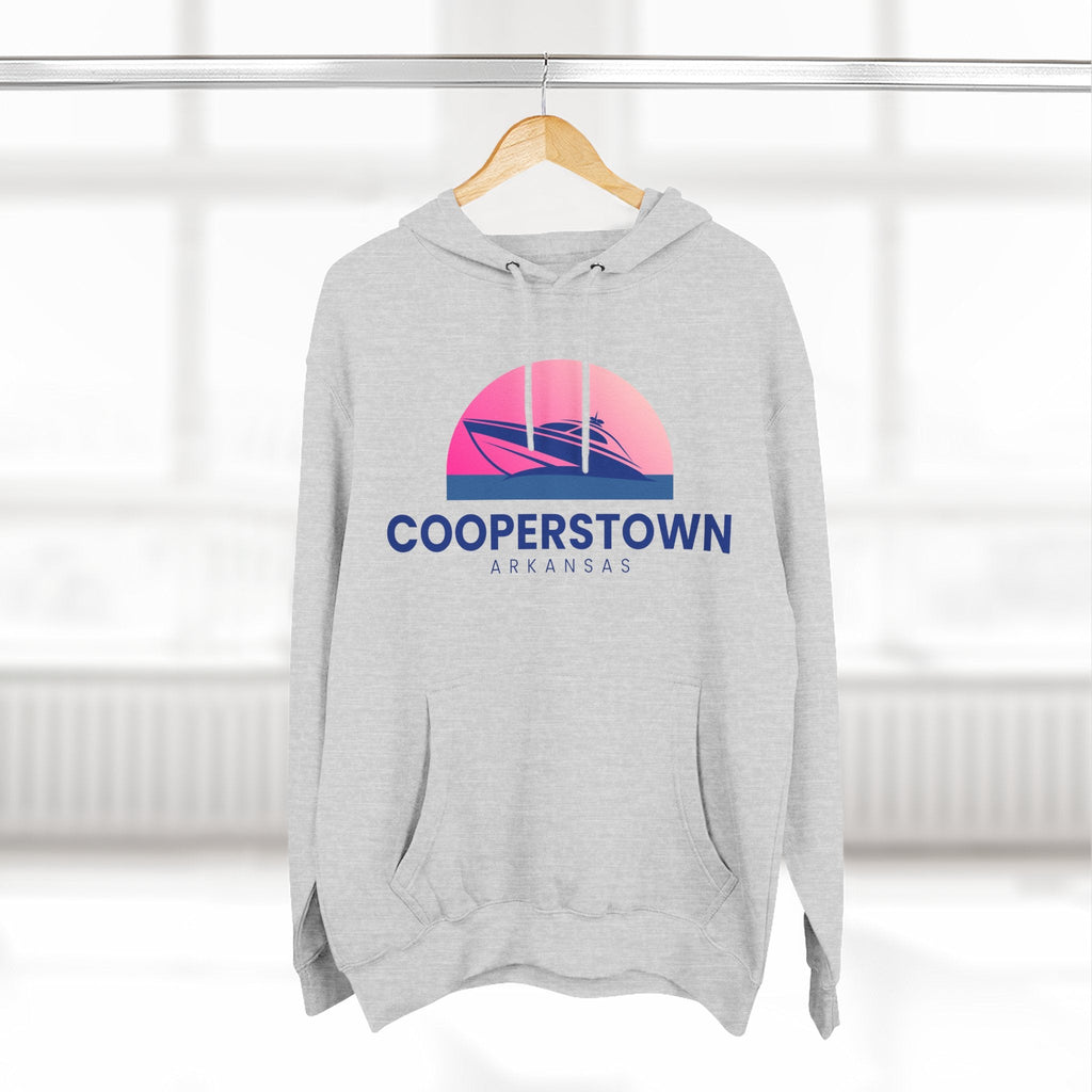 Cooperstown Vibes Hoodie with Design, Perfect for Autumn Lovers, Comfortable and Stylish, Great Gift for Vacations