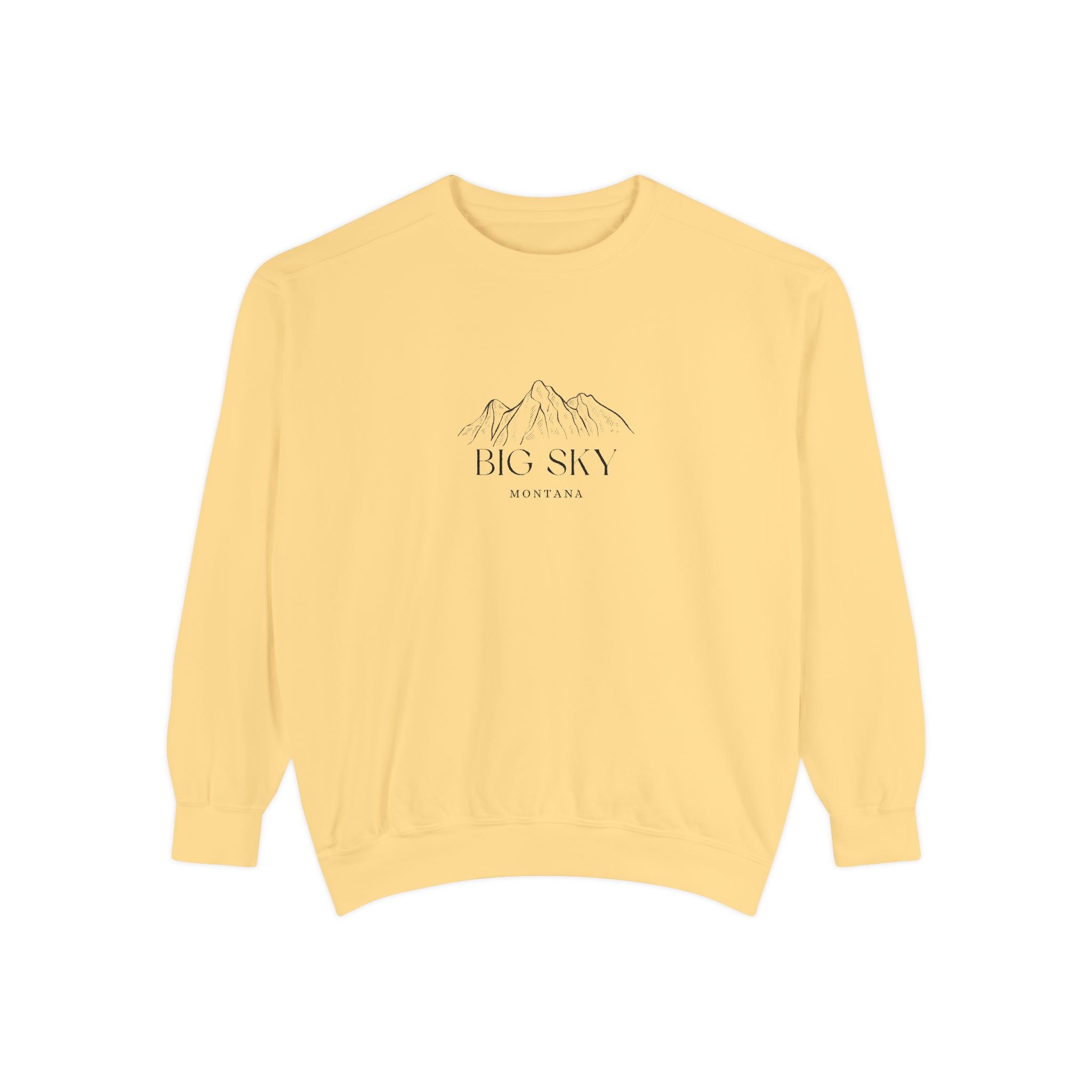 Big Sky Vibes Unisex Sweatshirt | Garment-Dyed Comfort, Perfect for Casual Outings, Travel, Gifts, Autumn Days
