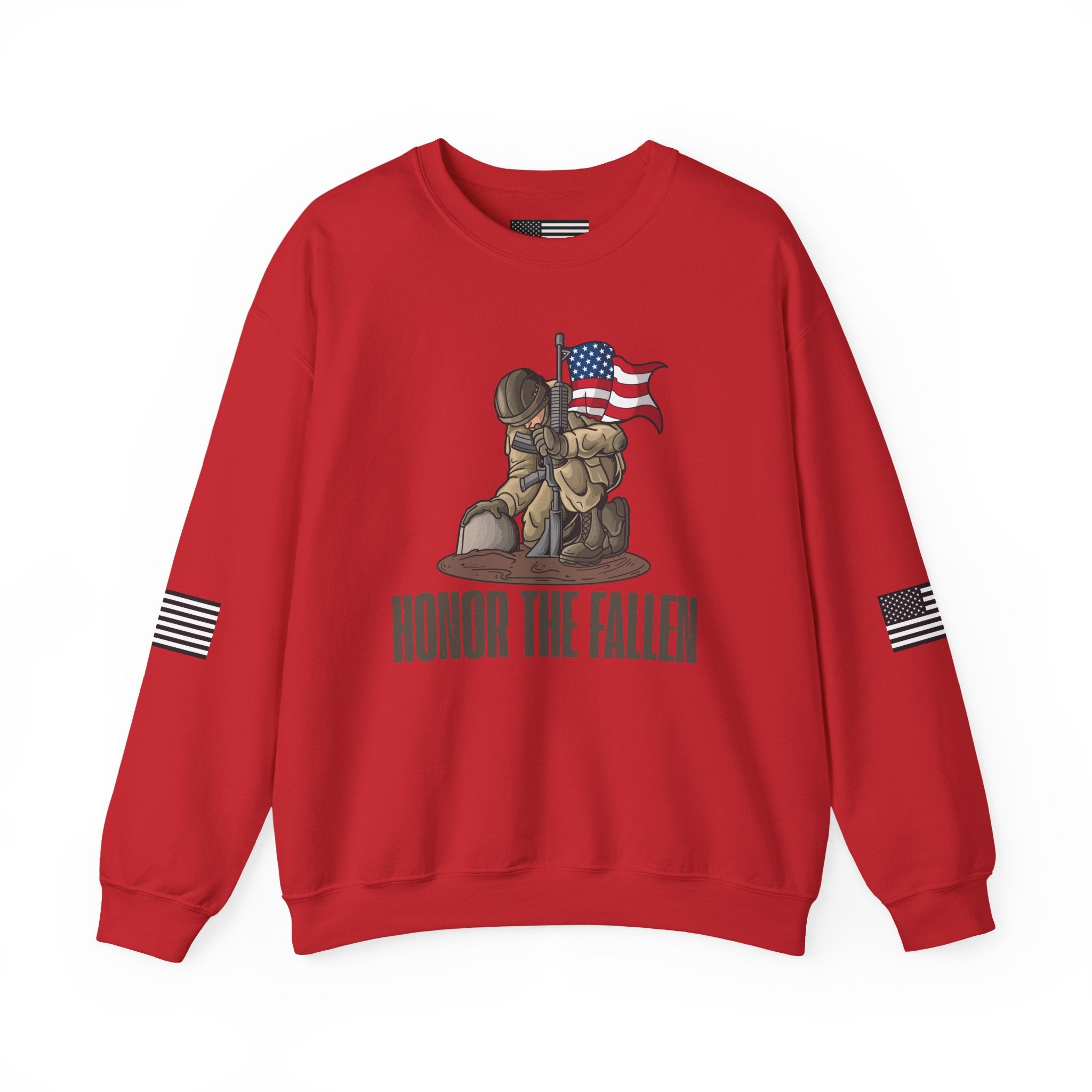 Honor the Fallen Sweatshirt, Unisex Sweatshirt, Military Tribute Apparel, Veteran's Day Gift, Everyday Casual Wear