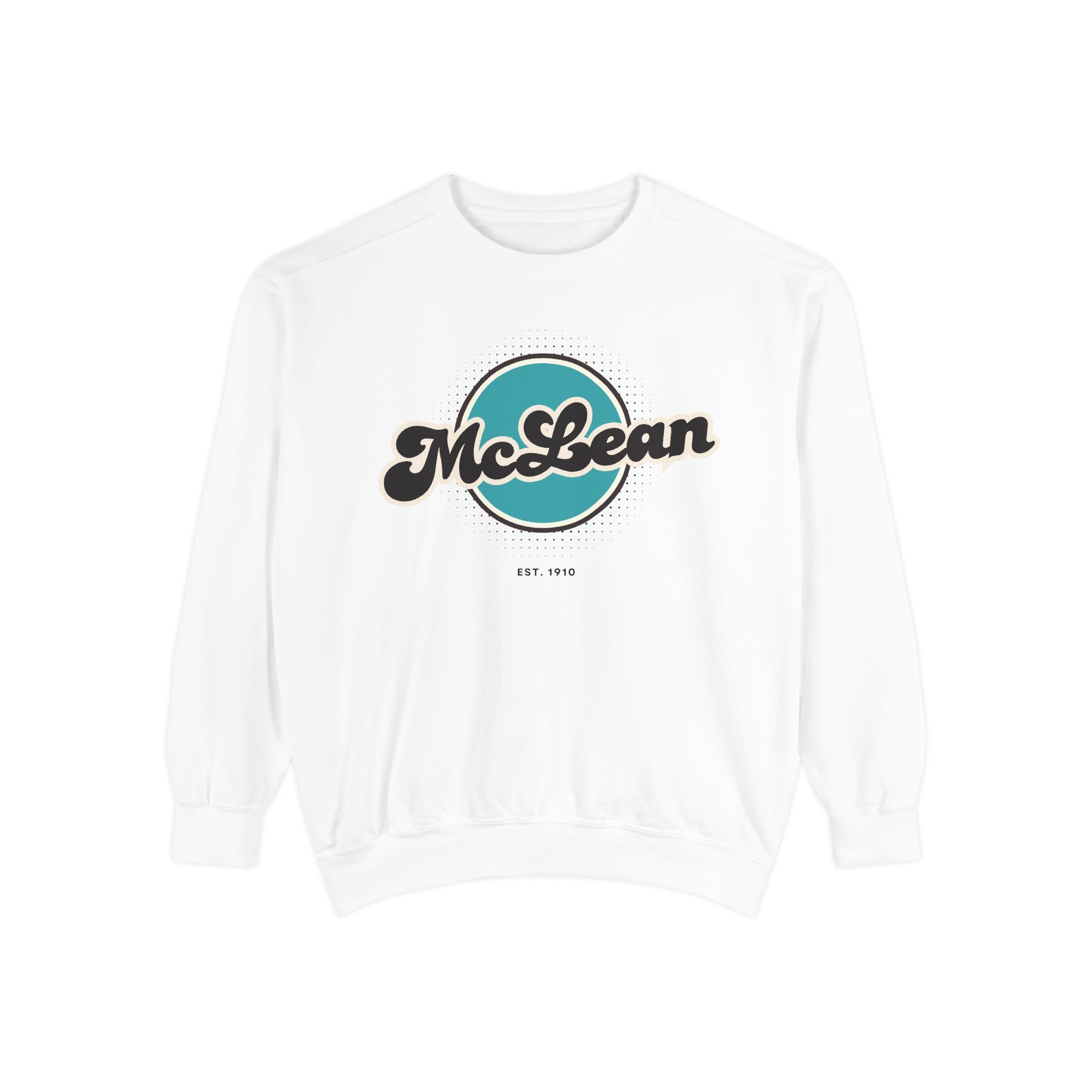 McLean Vintage Sweatshirt, Cozy Unisex Pullover, Retro Style, Perfect for Casual Outfits, Gift for Him or Her