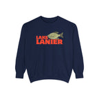 Lake Lanier Fish Sweatshirt | Unisex Garment-Dyed Apparel | Cozy Lake Life Gift, Relaxed Weekend Wear, Fishing Enthusiast Gear