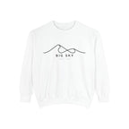 Big Sky Chill Vibes Sweatshirt - Unisex Garment-Dyed Style, Perfect for Lounging