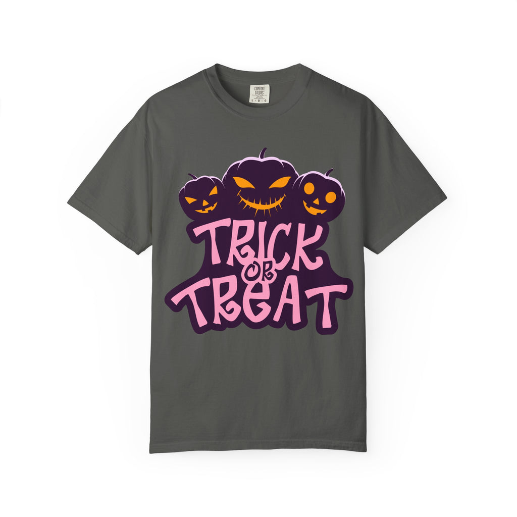 Halloween Trick or Treat T-Shirt, Unisex Halloween Tee, Spooky Autumn Shirt, Fun Costume Top, Trick or Treat Apparel