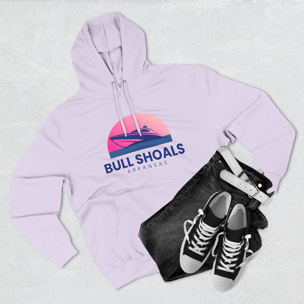Bull Shoals Vibes Hoodie with Design, Perfect for Autumn Lovers, Comfortable and Stylish, Great Gift for Vacations